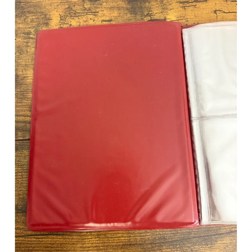 Vintage 1997 Score MLB Baseball Trading Card Album Red 4-Pocket Binder Pinnacle